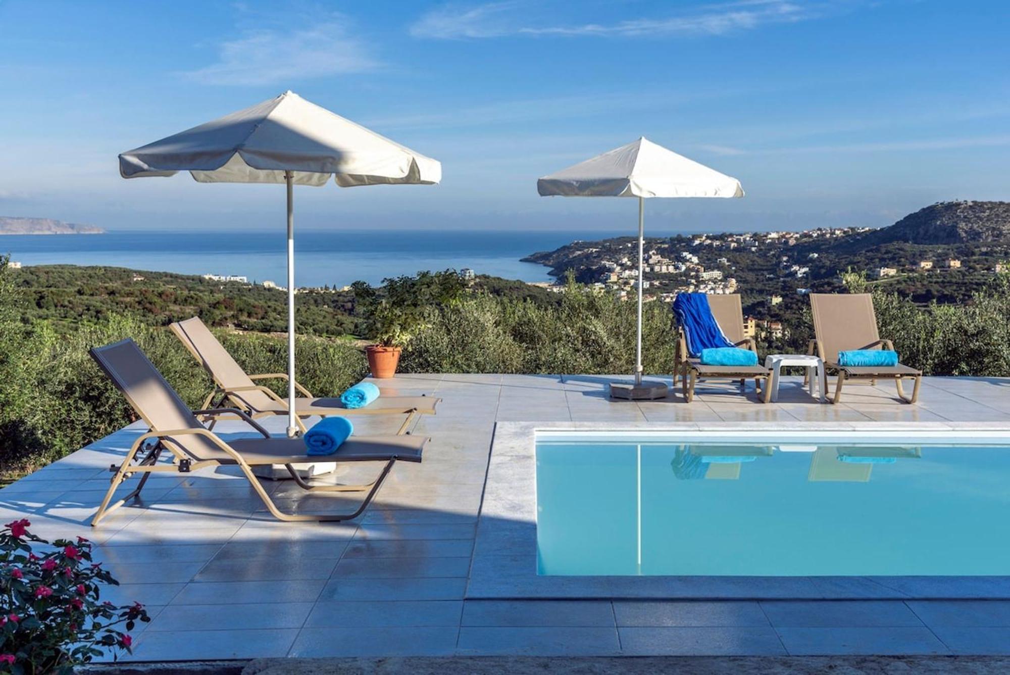 Villa Konstantinos Hilltop Vineyard Escape Almirida Exteriér fotografie