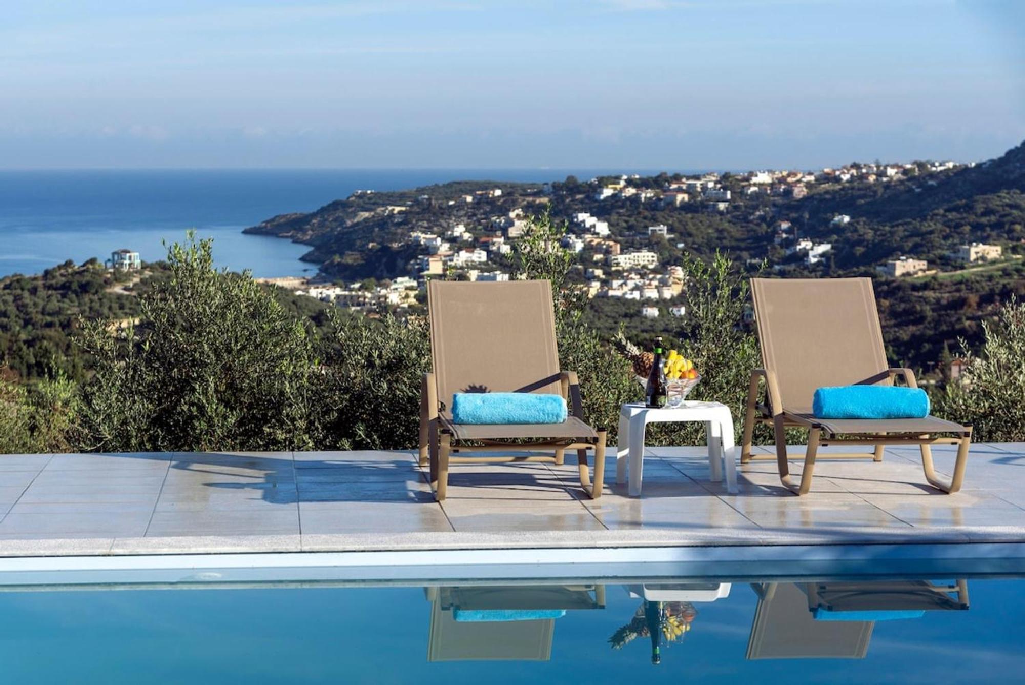 Villa Konstantinos Hilltop Vineyard Escape Almirida Exteriér fotografie