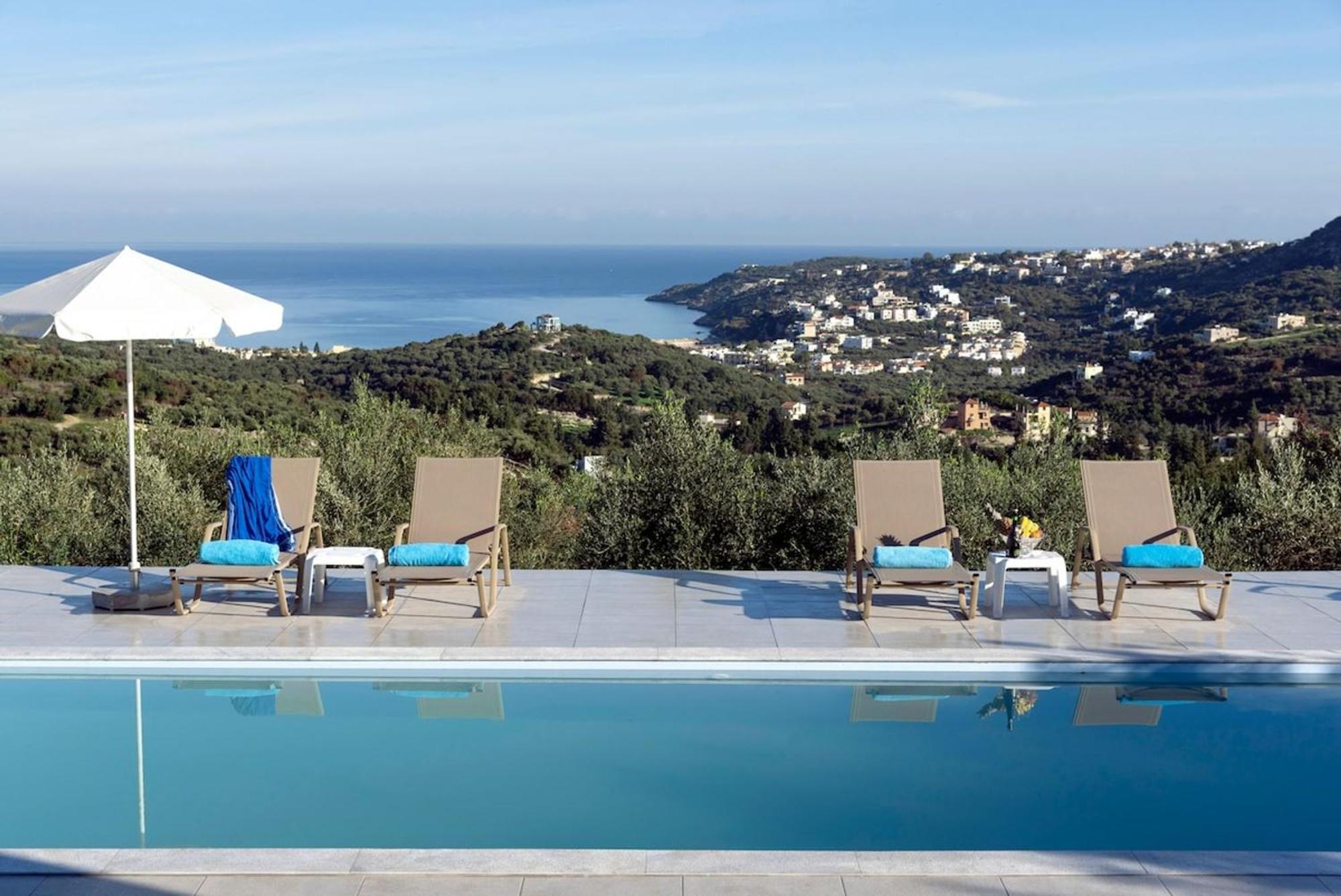 Villa Konstantinos Hilltop Vineyard Escape Almirida Exteriér fotografie