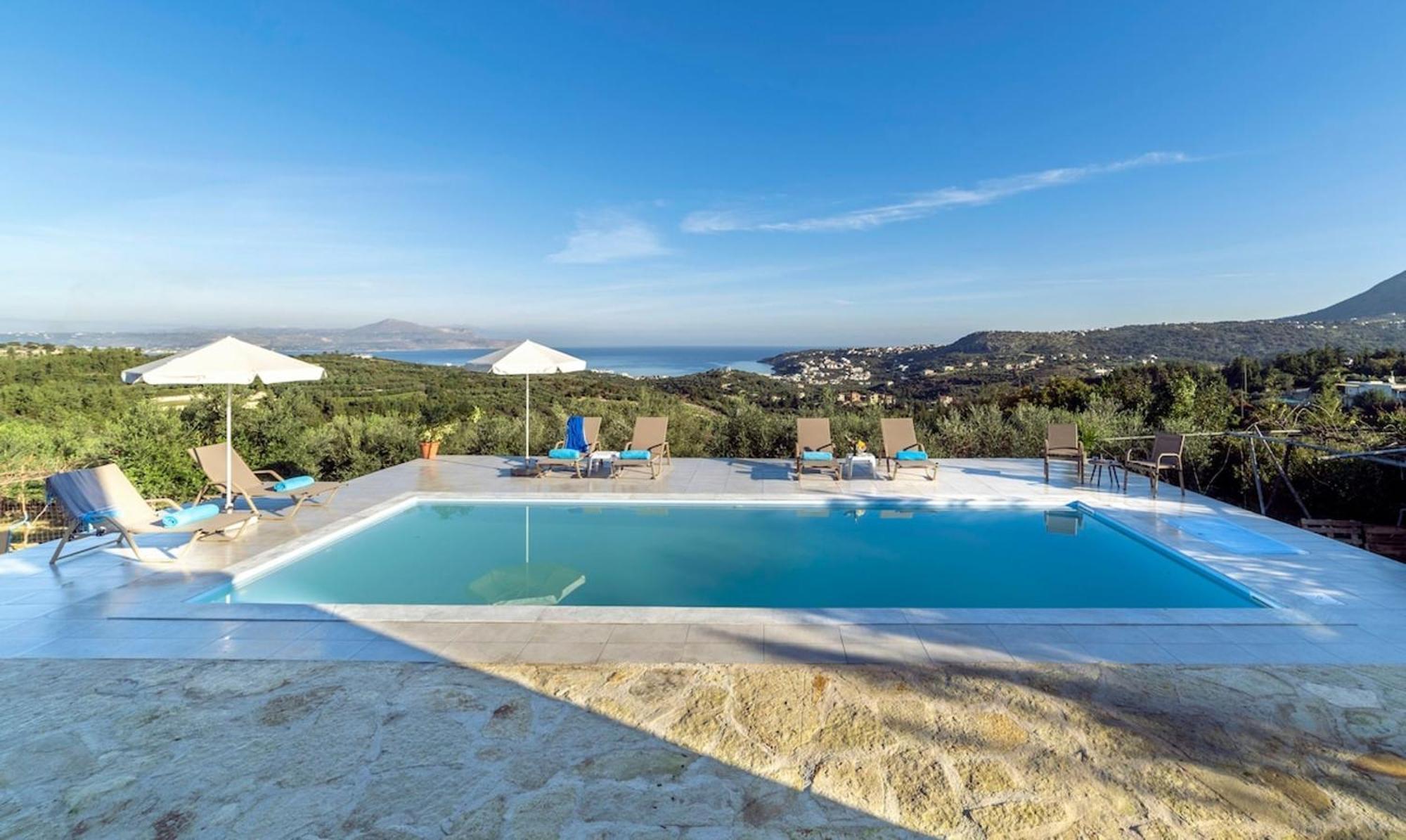 Villa Konstantinos Hilltop Vineyard Escape Almirida Exteriér fotografie