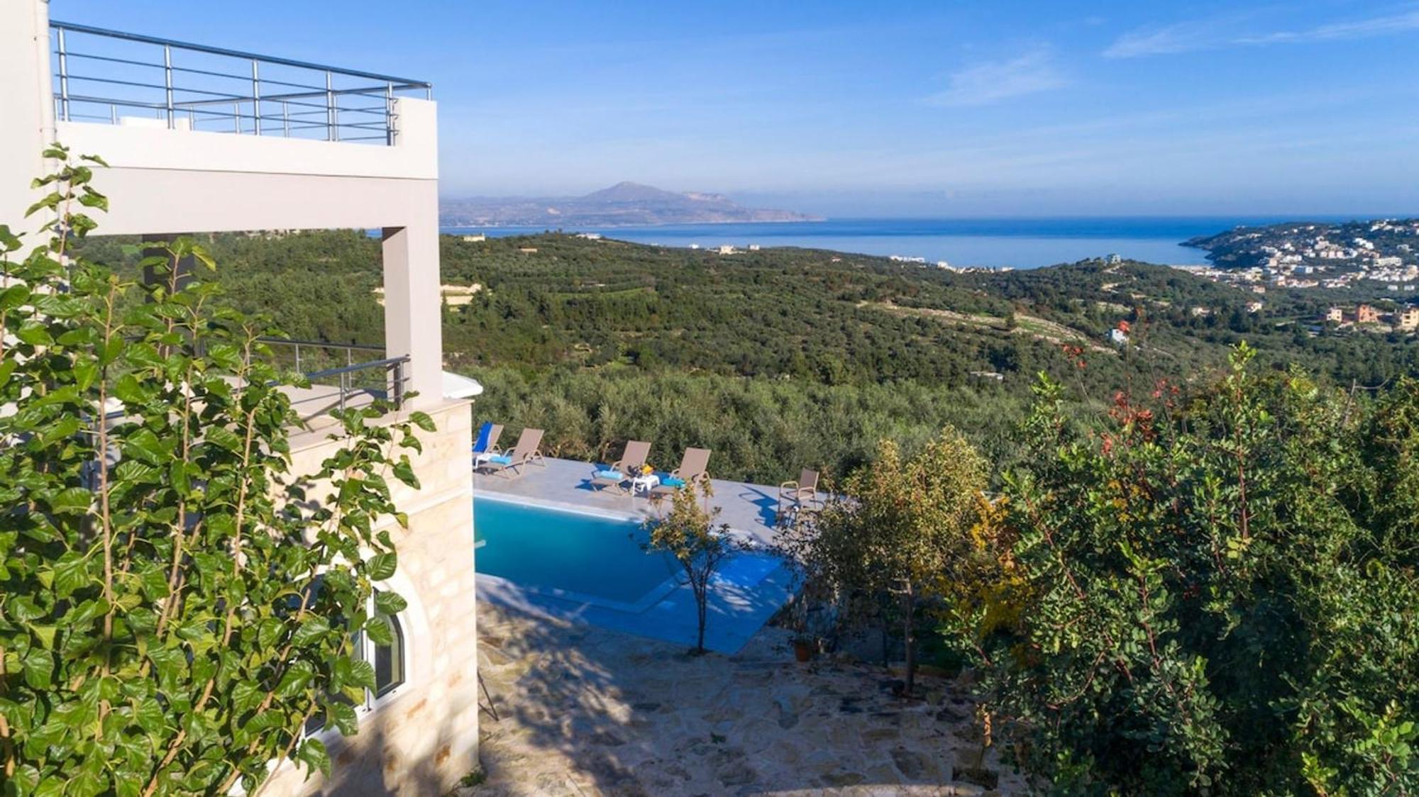 Villa Konstantinos Hilltop Vineyard Escape Almirida Exteriér fotografie