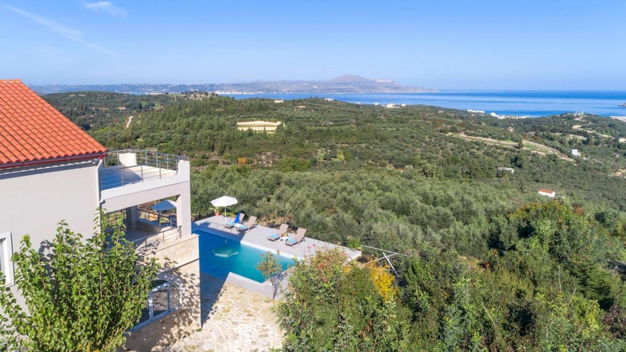 Villa Konstantinos Hilltop Vineyard Escape Almirida Exteriér fotografie