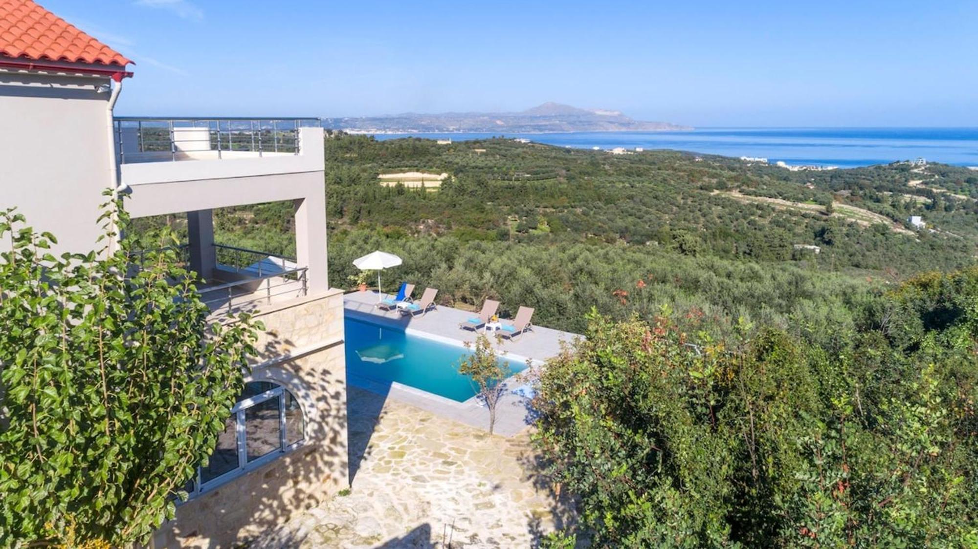 Villa Konstantinos Hilltop Vineyard Escape Almirida Exteriér fotografie