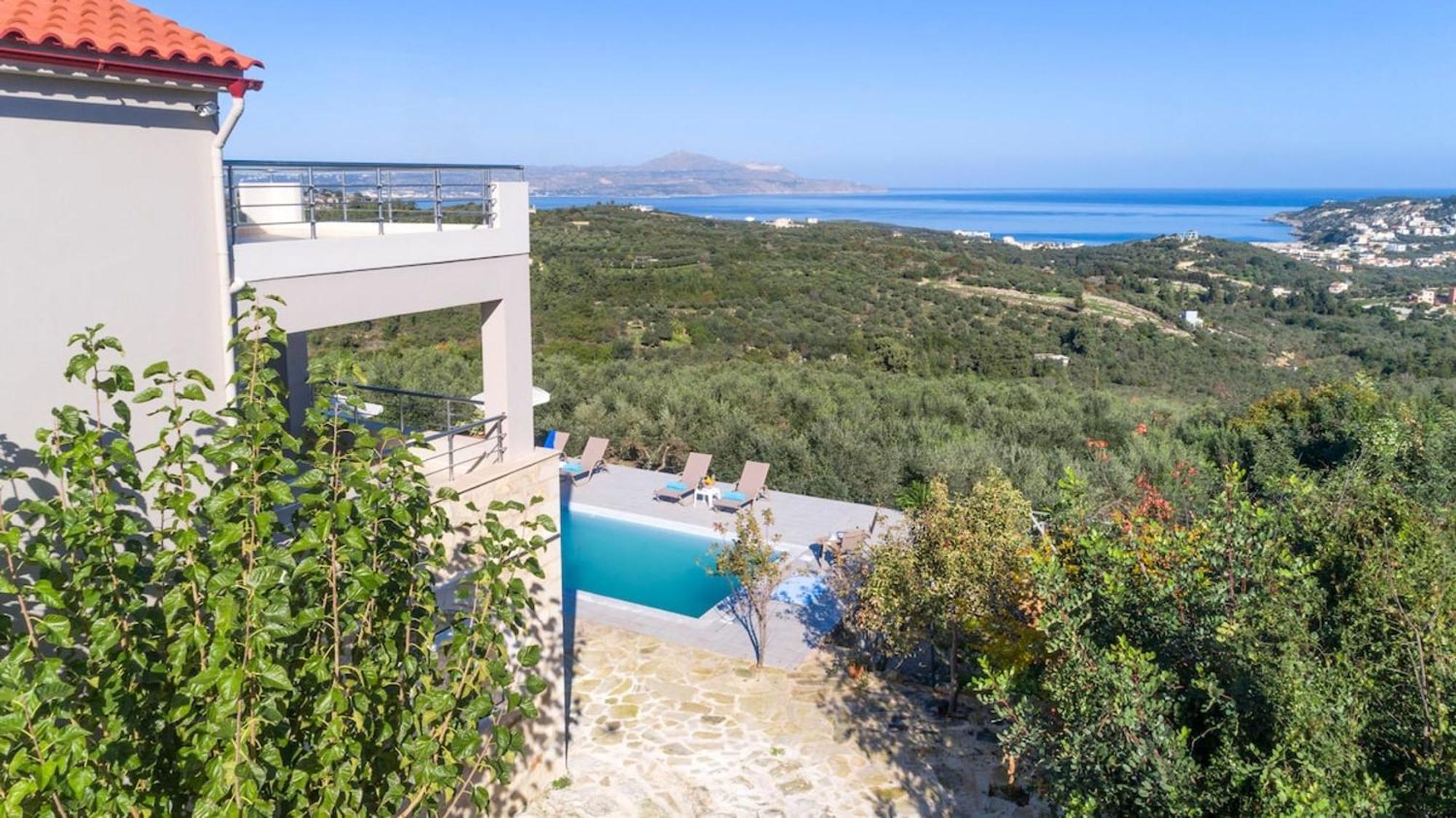 Villa Konstantinos Hilltop Vineyard Escape Almirida Exteriér fotografie
