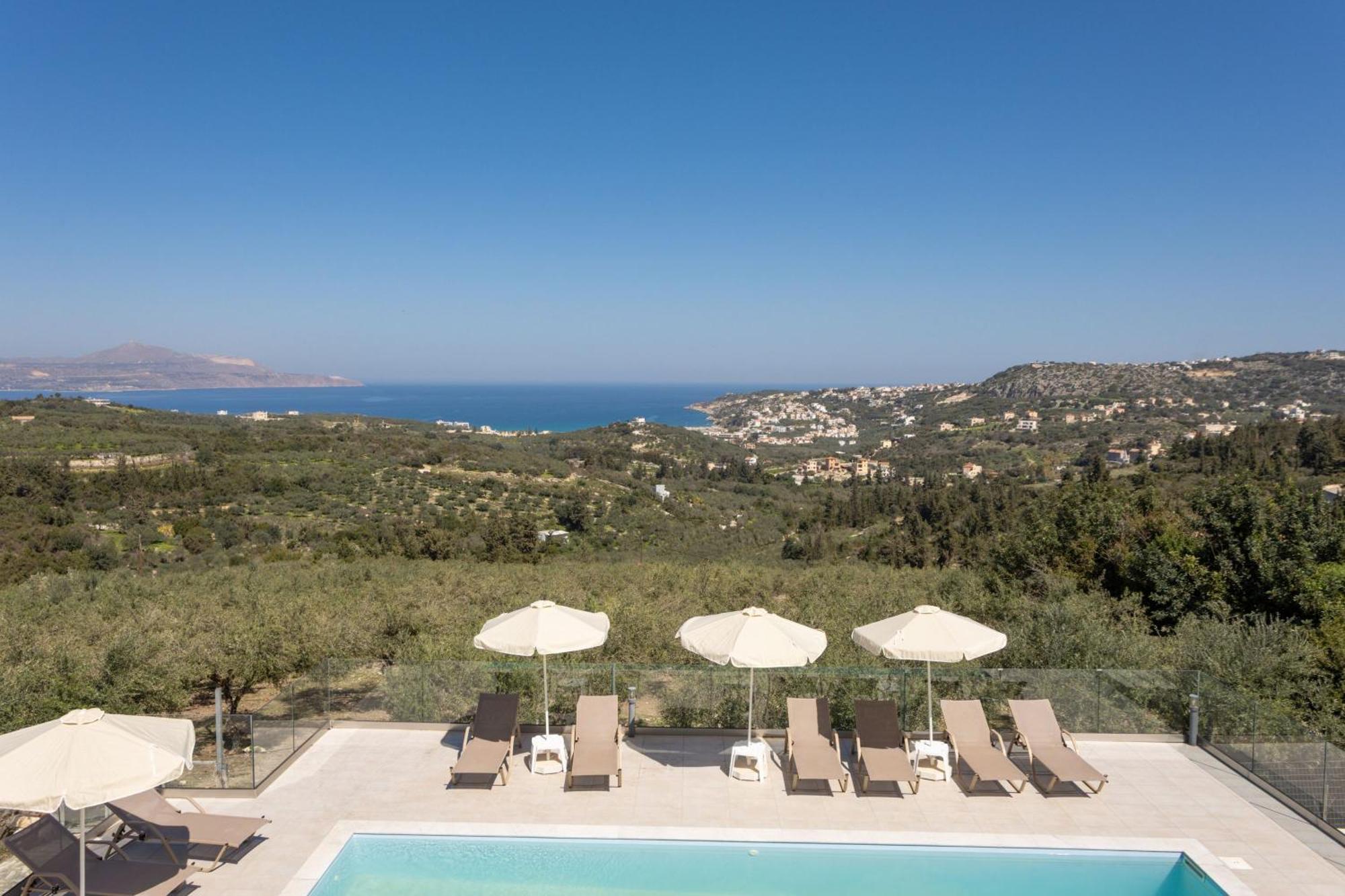 Villa Konstantinos Hilltop Vineyard Escape Almirida Exteriér fotografie