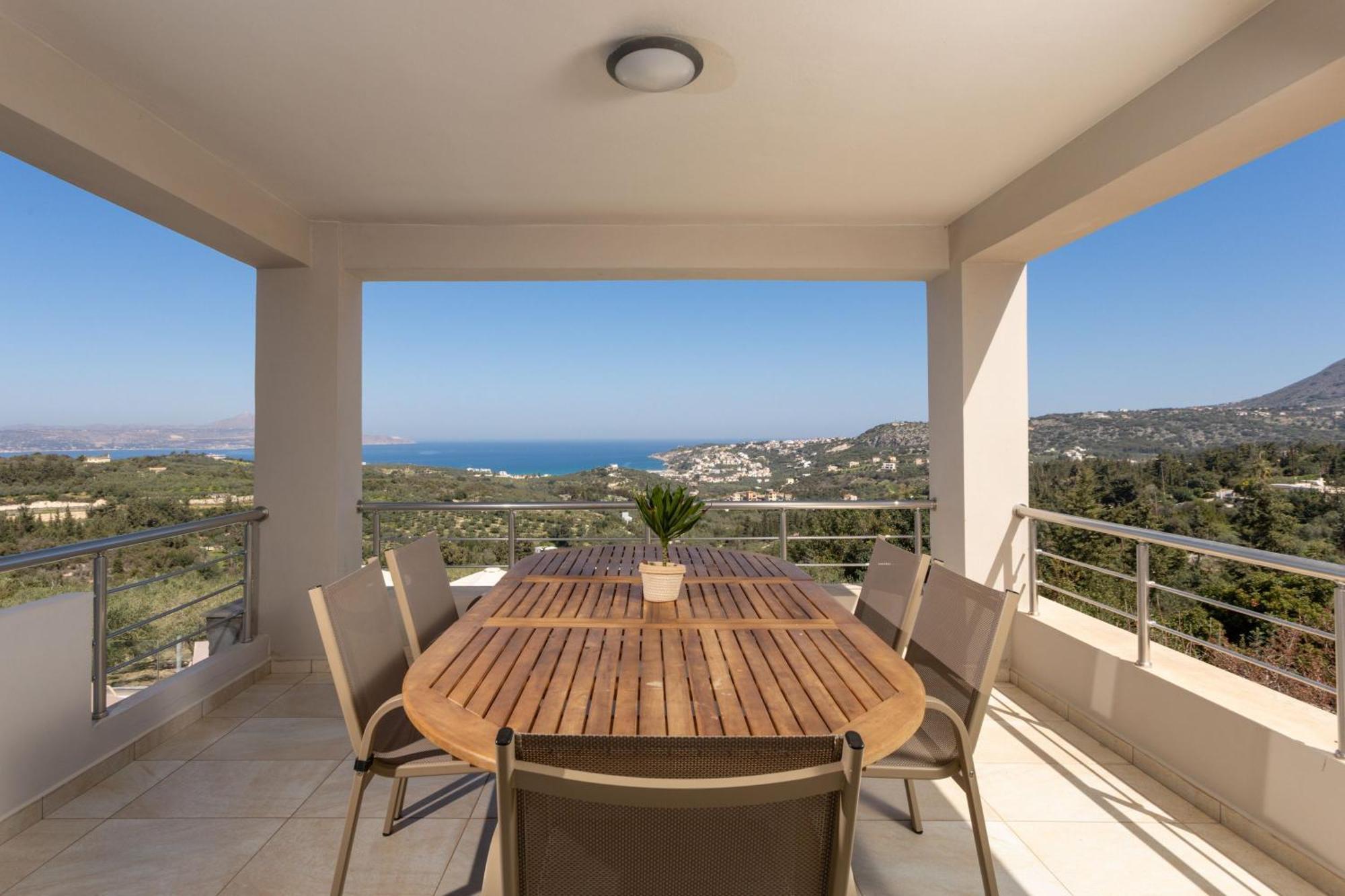 Villa Konstantinos Hilltop Vineyard Escape Almirida Exteriér fotografie