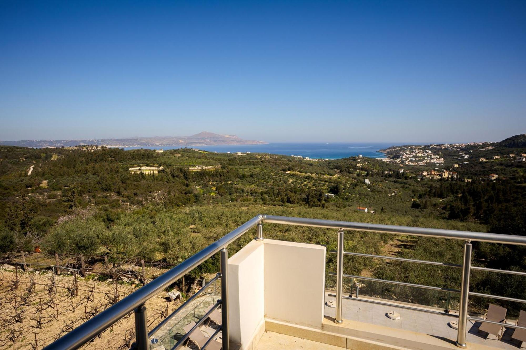 Villa Konstantinos Hilltop Vineyard Escape Almirida Exteriér fotografie